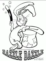 The Razzle Dazzle Magic Coloring Page
