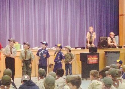 Brian performs for Cub Scouts and Blue and Golds
